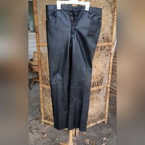 Vintage Excelled Thick Black Leather Riding Pants_34x32